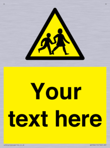 Custom Warning children Sign